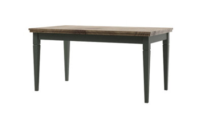 Evora 92 Extendable Dining Table W1600-2400mm H790mm D900mm - Green & Oak Lefkas, Versatile Seating