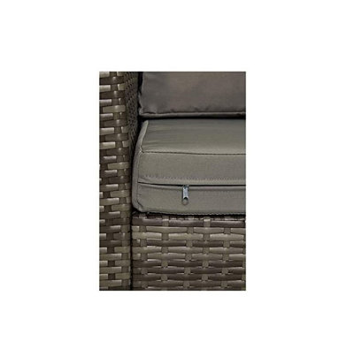 EVRE 4 Seater Rattan Garden Furniture Sofa Armchair Set -Roma with Coffee Table - 7