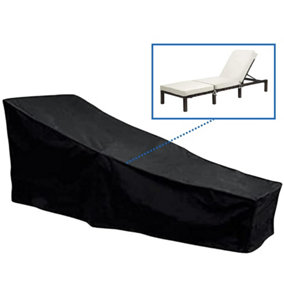 EVRE Breathable Weatherproof 420D Oxford Cloth Cover for Rattan Sun Lounger Set