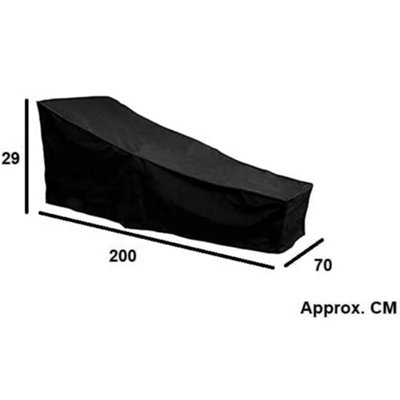 EVRE Breathable Weatherproof 420D Oxford Cloth Cover for Rattan Sun Lounger Set - 3