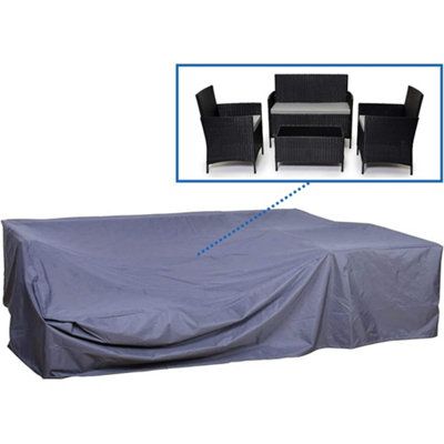 EVRE Breathable Weatherproof 600D Oxford Cloth Cover for Madrid Rattan Furniture Set
