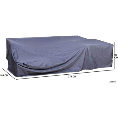 EVRE Breathable Weatherproof 600D Oxford Cloth Cover for Monroe Rattan Furniture Set - 3