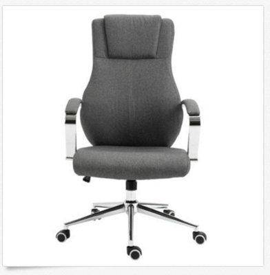 EVRE Contemporary Executive Dark Grey Office Chair with Swivel Height Adjust - FREE NEXT-DAY DELIVERY