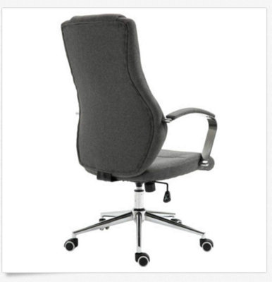 EVRE Contemporary Executive Dark Grey Office Chair with Swivel Height Adjust - FREE NEXT-DAY DELIVERY