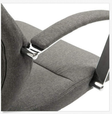 EVRE Contemporary Executive Dark Grey Office Chair with Swivel Height Adjust - FREE NEXT-DAY DELIVERY