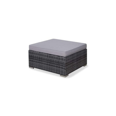 EVRE Grey Rattan Outdoor Garden Furniture Nevada Set 6 Seater Sofa with Coffee Table with cover - 5