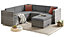 EVRE Grey Rattan Outdoor Monaco Garden Furniture Sofa Set with Coffee Table