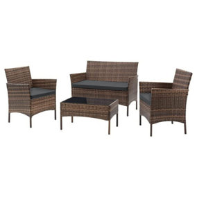 EVRE New Mixed Brown Madrid Rattan Outdoor/Indoor Garden Furniture set
