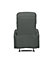 EVRE Recliner Armchair Fabric Charcoal with Adjustable Leg Rest Recline