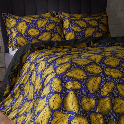 EW by Edinburgh Weavers Magali Leaf Cotton Sateen Duvet Cover Set