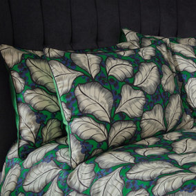 EW by Edinburgh Weavers Magali Tropical Cotton Sateen Piped Pillowcase Pair