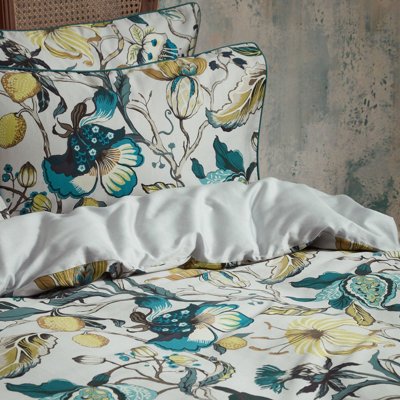 EW by Edinburgh Weavers Morton Floral Cotton Sateen Duvet Cover Set