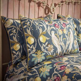 EW by Edinburgh Weavers Songbird Traditional Floral 100% Cotton Pillowcase Pair