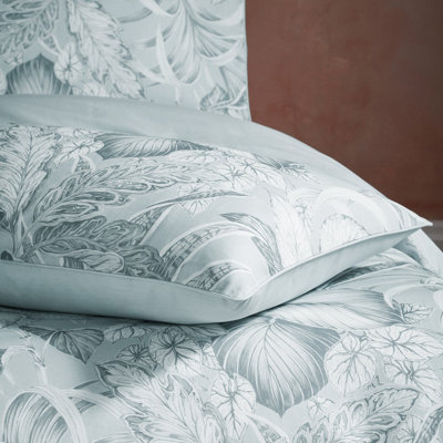 EW by Edinburgh Weavers Tivoli Tropical 100% Cotton Piped Pillowcase Pair