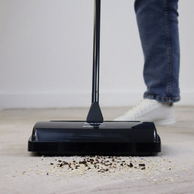 Ewbank 525 Manual Floor and Carpet Sweeper, Black