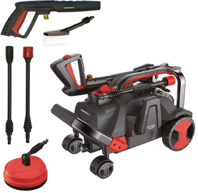 Ewbank AQUAROVER140 High Power Pressure Washer, 140 Bar/2030 PSI, 4 Wheel Mobility