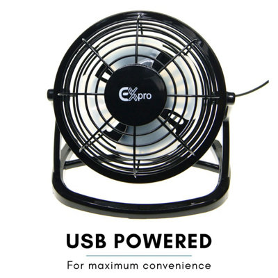 Ex-Pro Mini 4 Inch Ultra Quiet Desktop Cooling USB Fan with Tilting Design - 3