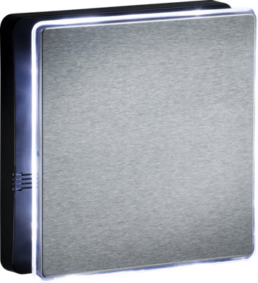 EX4TSS 100mm/4" LED Backlit Extractor Fan with Timer in Stainless Steel