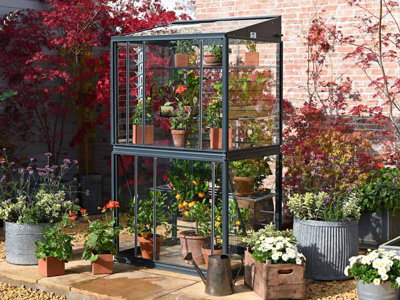 Exbury 3 Feet 4 Inches Classic Growhouse - Aluminium - L100 x W79 x H181 cm - Racing Green