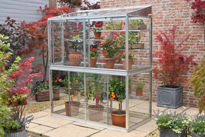 Exbury 5 Feet Classic Growhouse - Aluminium - L151 x W79 x H181 cm - Without Coating - 3