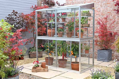 Exbury 5 Feet Classic Growhouse - Aluminium - L151 x W79 x H181 cm - Without Coating - 6