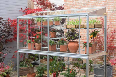 Exbury 6 Feet 5 Inches Classic Growhouse - Aluminium/Glass - L194 x W79 x H182 cm - Antique Ivory - 4