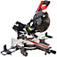 Excel 10" 255mm Sliding Mitre Saw Double Bevel 2000W/240V with Laser & Universal Wheel Stand