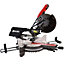 Excel 10" 255mm Sliding Mitre Saw Double Bevel 2000W/240V with Laser & Universal Wheel Stand