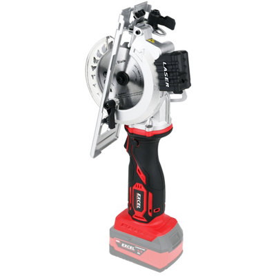 Excel 18V 115mm Mini Circular Saw with 2 x 5.0Ah Battery & Charger - 9