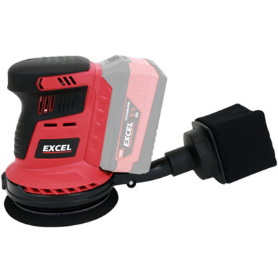 Excel 18V 125mm Rotary Sander with 2 x 5.0Ah Battery Charger & Bag