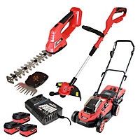 Excel 18V 3 Piece Garden Power Tools with 3 x 5.0Ah Battery & Charger EXL15001