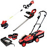 Excel 18V 3 Piece Garden Power Tools with 3 x 5.0Ah Battery & Charger EXL15005