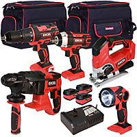 Excel 18V Cordless 5 Piece Tool Kit with 3 x 5.0Ah Batteries & Charger EXL5231