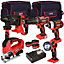 Excel 18V Cordless 5 Piece Tool Kit with 3 x 5.0Ah Batteries & Smart Charger EXL5232