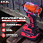 Excel 18V Cordless Brushless Impact Driver with 2 x 5.0Ah Battery Charger & Bag