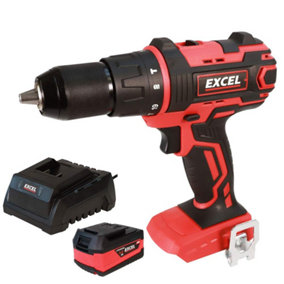 Excel 18V Cordless Combi Drill Driver with 1 x 5.0Ah Battery & Charger EXL558B