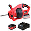 Excel 18V Cordless Drain Cleaner with 1 x 5.0Ah Battery & Charger