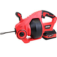 Excel 18V Cordless Drain Cleaner with 1 x 5.0Ah Battery