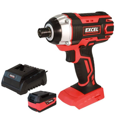 Excel 18V Cordless Impact Driver with 1 x 5.0Ah Battery & Charger EXL553B