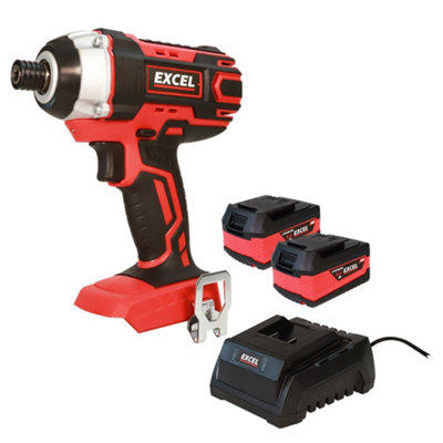 Excel 18V Cordless Impact Driver with 2 x 5.0Ah Battery & Charger EXL274