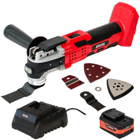 Excel 18V Cordless Oscillating Multi Tool + 1 x 5.0Ah Battery & Charger EXL551B