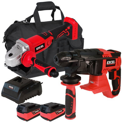 Excel 18V Cordless Twin Pack with 2 x 5.0Ah Batteries & Charger in Bag EXL5101