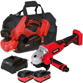 Excel 18V Cordless Twin Pack with 2 x 5.0Ah Batteries & Charger in Bag EXL5112