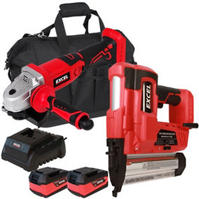 Excel 18V Cordless Twin Pack with 2 x 5.0Ah Batteries & Charger in Bag EXL5113