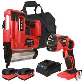 Excel 18V Cordless Twin Pack with 2 x 5.0Ah Batteries & Charger in Bag EXL5134