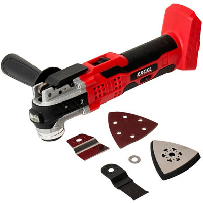Excel 18V Oscillating Multi Tool with 1 x 4.0Ah Battery Charger
