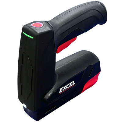 Excel 2-in-1 4V Cordless Electric Stapler & Nailer Gun Rechargeable ...