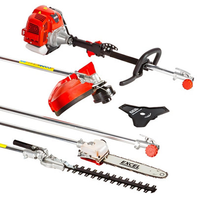thumbnail image 2 of 52cc 5-in-1 Petrol Garden Multi-Tool – Hedge Trimmer, Chainsaw, Brush Cutter – With Extension Pole 2 of 5