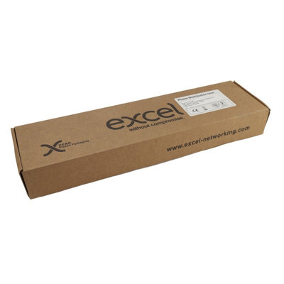 Excel 6 Way Horizontal PDU 6x NFC Socket 16A Plug UnSwitch w LED Indicator
