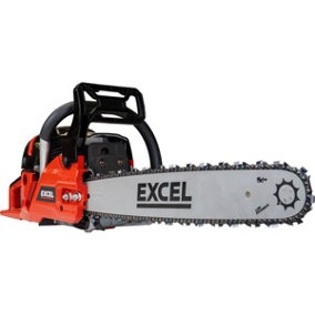 Excel 62cc Petrol Chainsaw 20" Heavy Duty Wood Saw